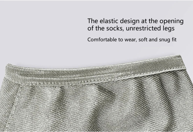 Unisex Electromagnetic Radiation Blocking Socks - 100% Silver Fiber EMF Shielding Socks
