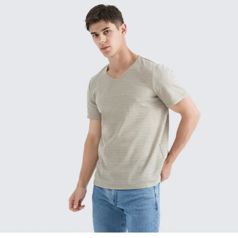 EMF Shielding Short Sleeve Shirt – 34.2% Silver Fiber, Cotton Lining