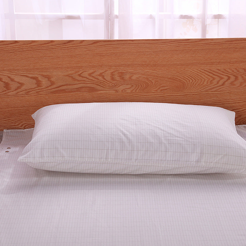 Grounding Pillowcase with Silver Fiber – White Cotton for EMF Protection & Better Sleep