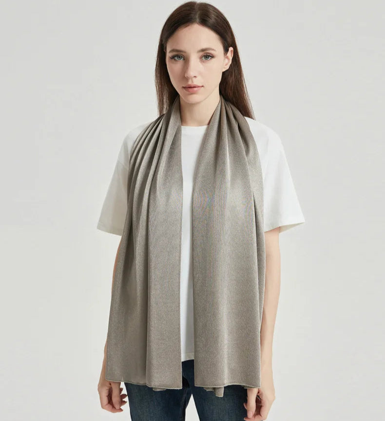 Anti-Radiation Protective Scarf – EMF Shielding Scarf with Silver Fiber (50% / 100%)