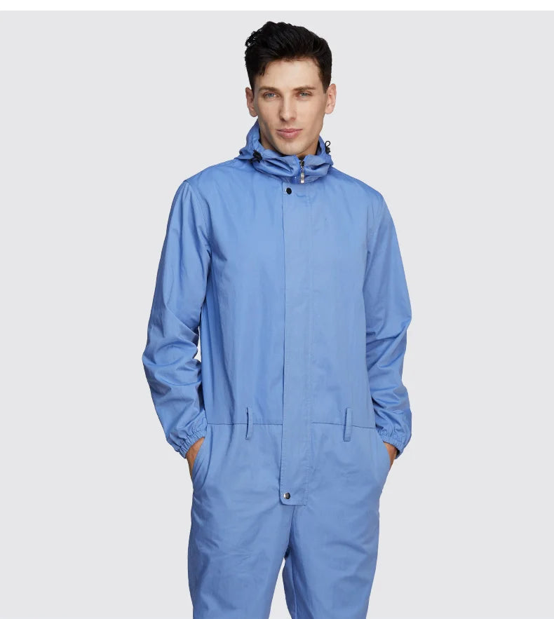 Unisex Electromagnetic Radiation Protective Coveralls – 50%/75%/100% Silver Fiber Shielding