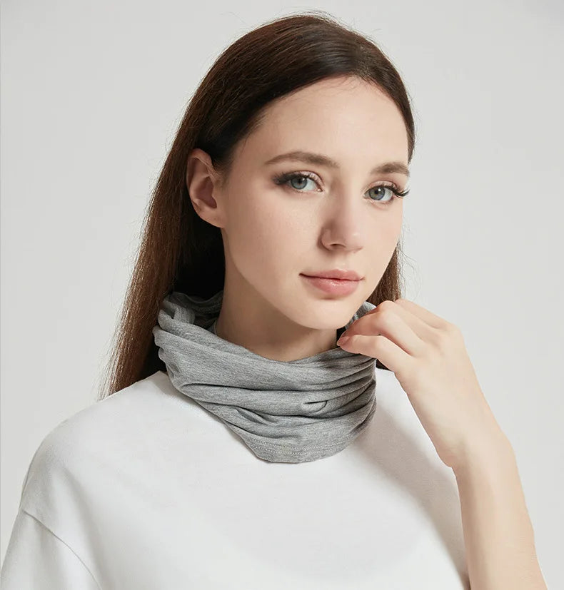 Unisex Electromagnetic Radiation Protective Scarf – 100% Silver Fiber Lining Neck Cover for EMF & Thyroid Shielding