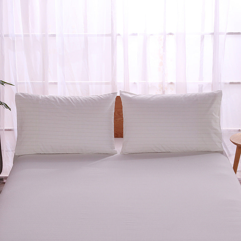 Grounding Pillowcase with Silver Fiber – White Cotton for EMF Protection & Better Sleep