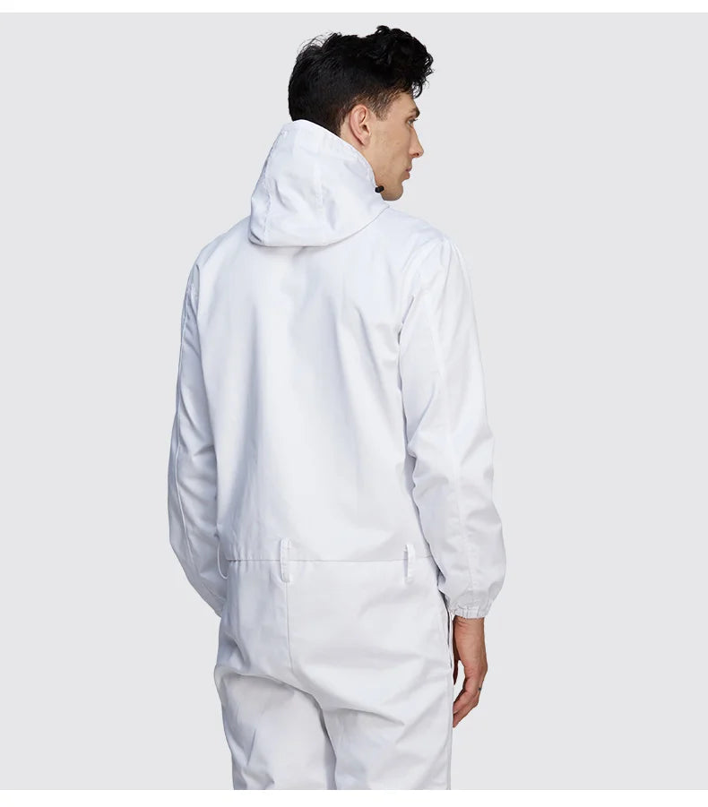 Unisex Electromagnetic Radiation Protective Coveralls – 50%/75%/100% Silver Fiber Shielding