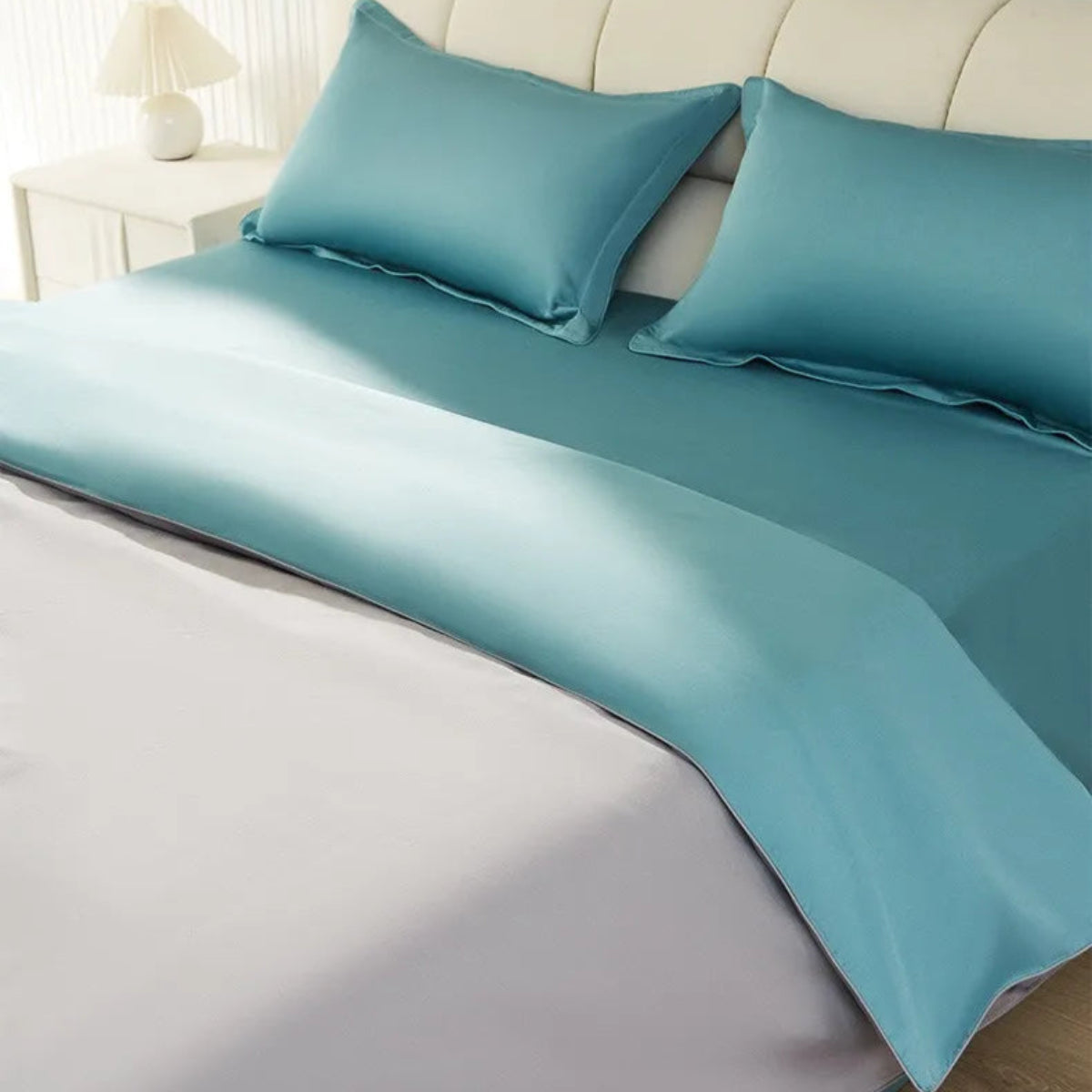 EMF Shielding Quilt Cover — 50% / 100% Silver Fiber Lining, Anti-Radiation Bedding