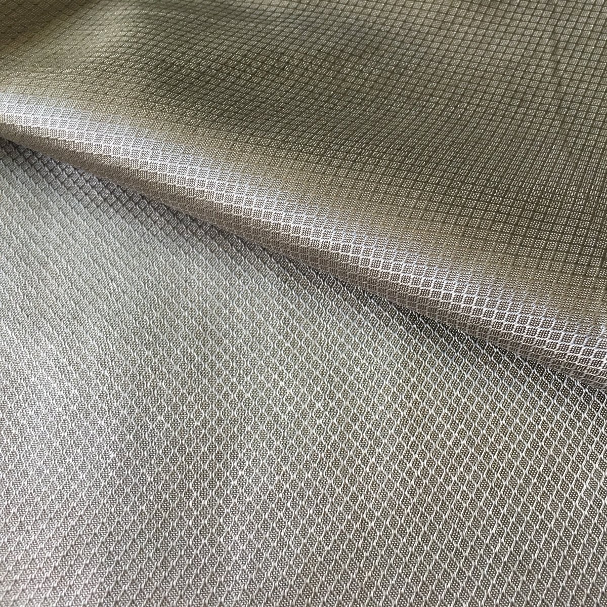 100% Silver Fiber Conductive Fabric — Diamond Pattern, 5G Anti-Radiation Shielding Cloth