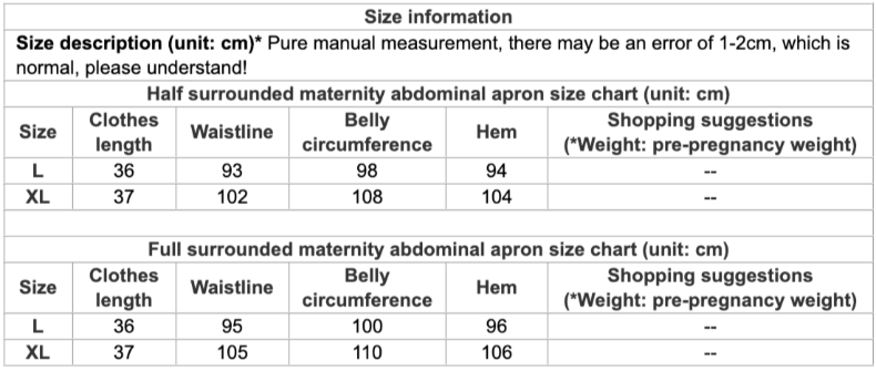 Electromagnetic Radiation Protective Maternity Apron – Front & Full Shielding Options