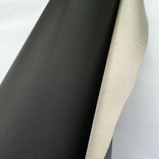 Black RF Shielding Copper Nickel Fabric — Single Side, EMF Blocking Material