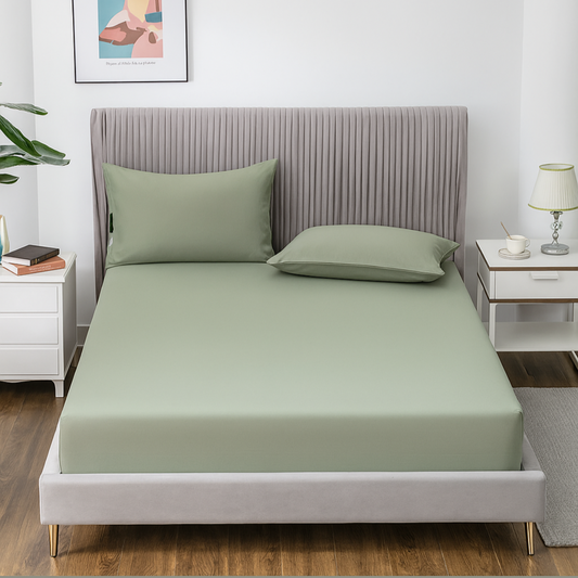 Earthing Fitted Sheet – 95% Cotton + 5% Silver Fiber, Conductive Grounding Sheet for EMF Protection & Better Sleep