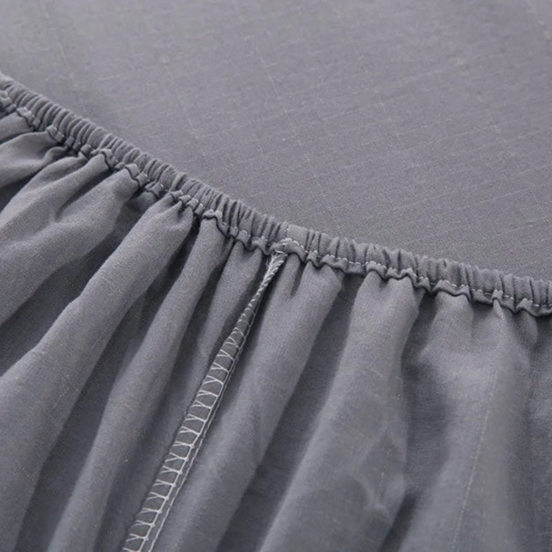 Grounding Fitted Sheet Set with 5% Silver Fiber – Includes Cord & Plug for EMF Protection
