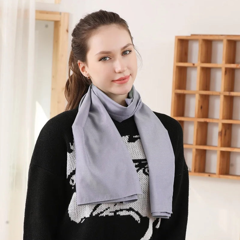 Anti-Radiation Protective Scarf – EMF Shielding Scarf with Silver Fiber (50% / 100%)