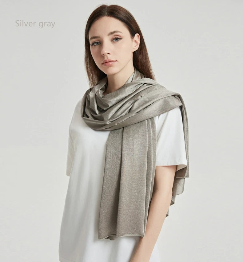Anti-Radiation Protective Scarf – EMF Shielding Scarf with Silver Fiber (50% / 100%)