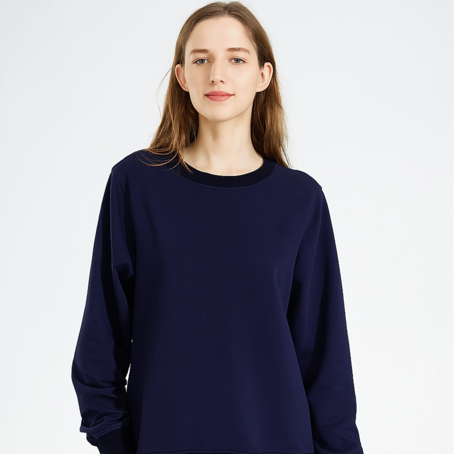 EMF Shielding Sweatshirt with 100% Silver Fiber Inner Layer for Daily Electromagnetic Protection