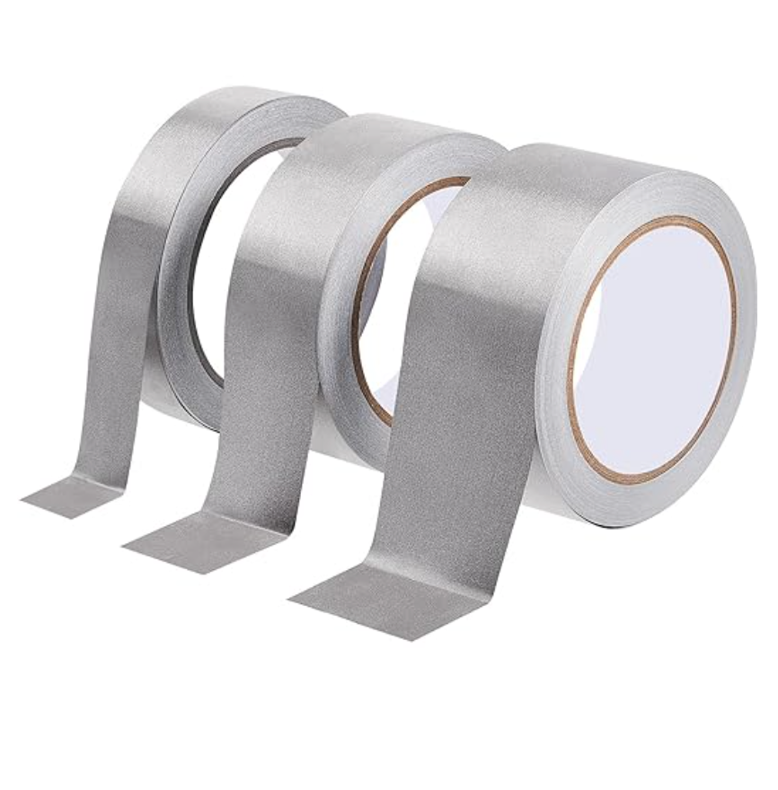 Silver Double Sided Conductive Adhesive Tape, High Shielding, Waterproof, for EMI LF EMF RFI RFID RF Signal Blocking, OEM Services