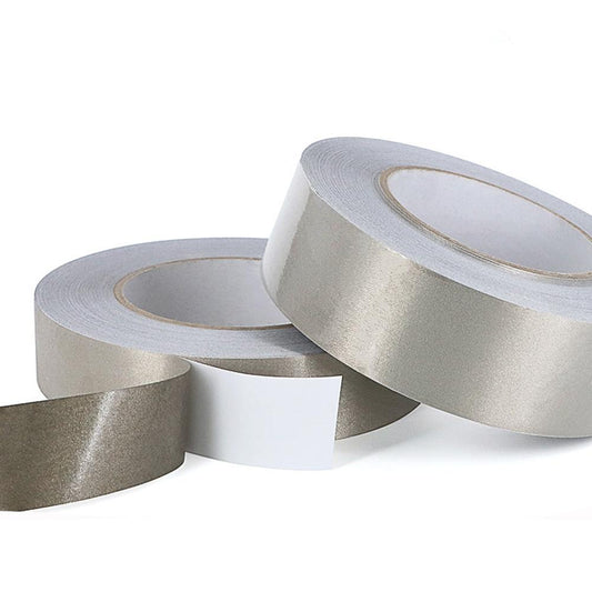 White Bear Tech High Shielding Conductive Adhesive Tape — Plain Type, 20m × 50mm, EMI/RF Protection